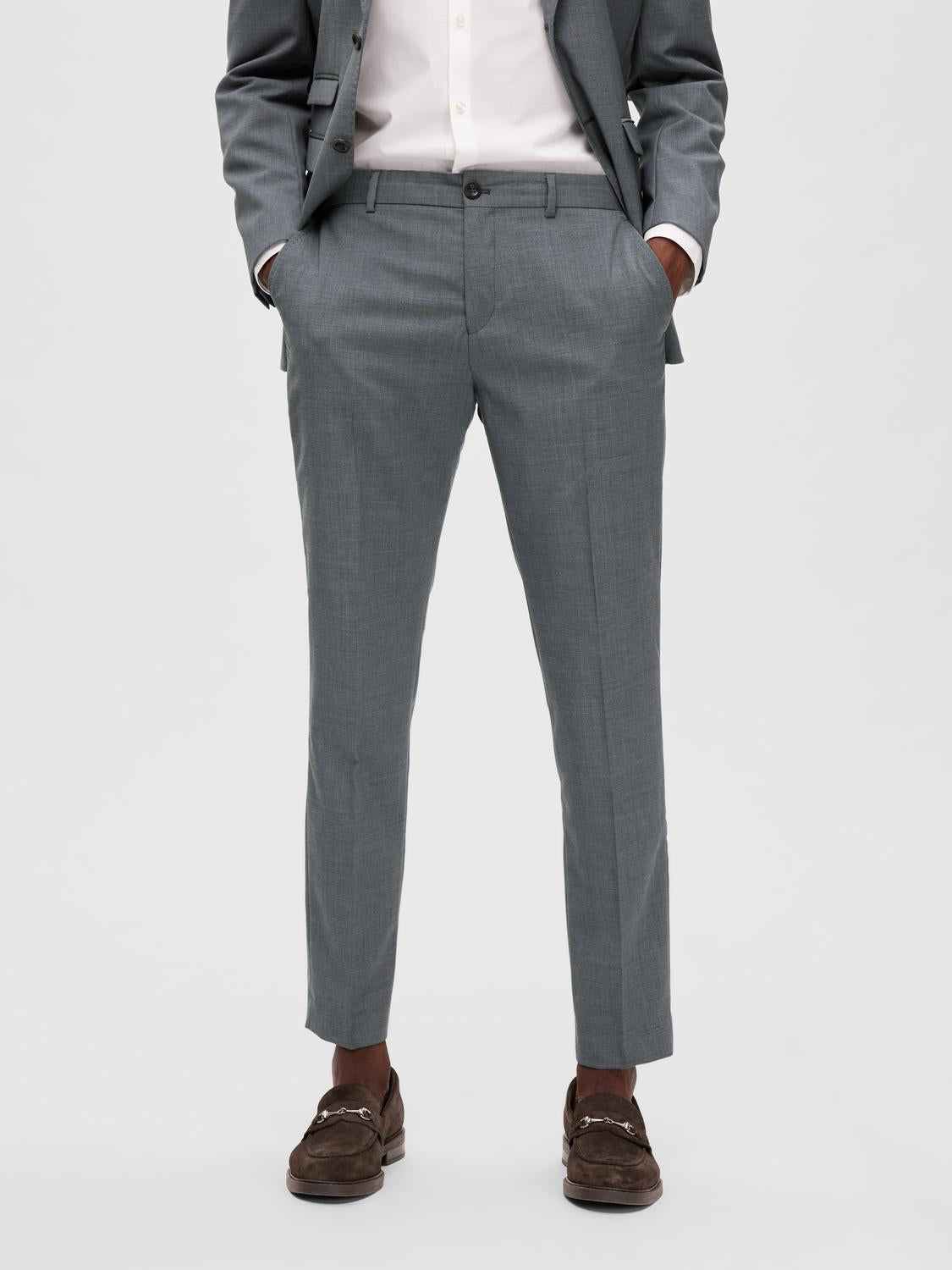 Slim Elton Dressbukser - Grå/ Grey